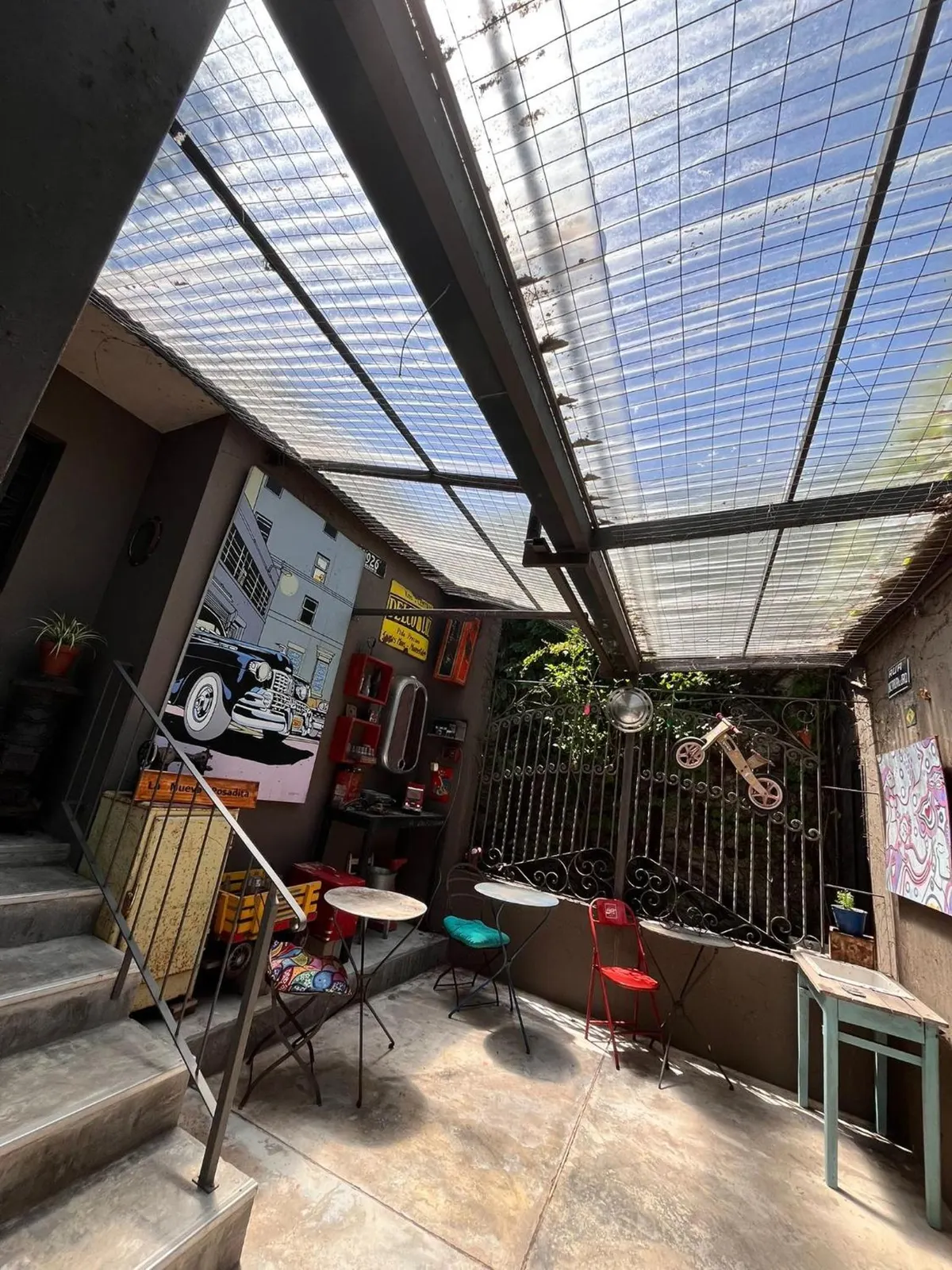 El patio techado